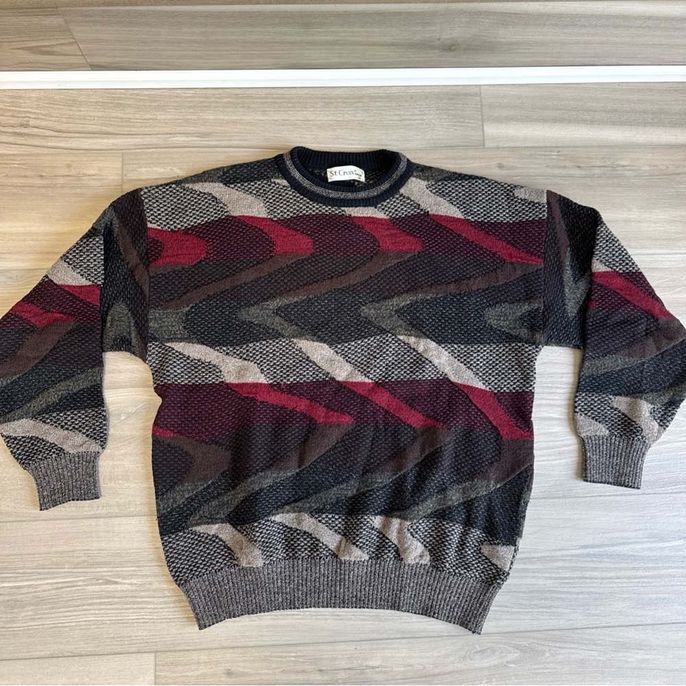 St Croix Textured Wool‎ Sweater Men’s Medium